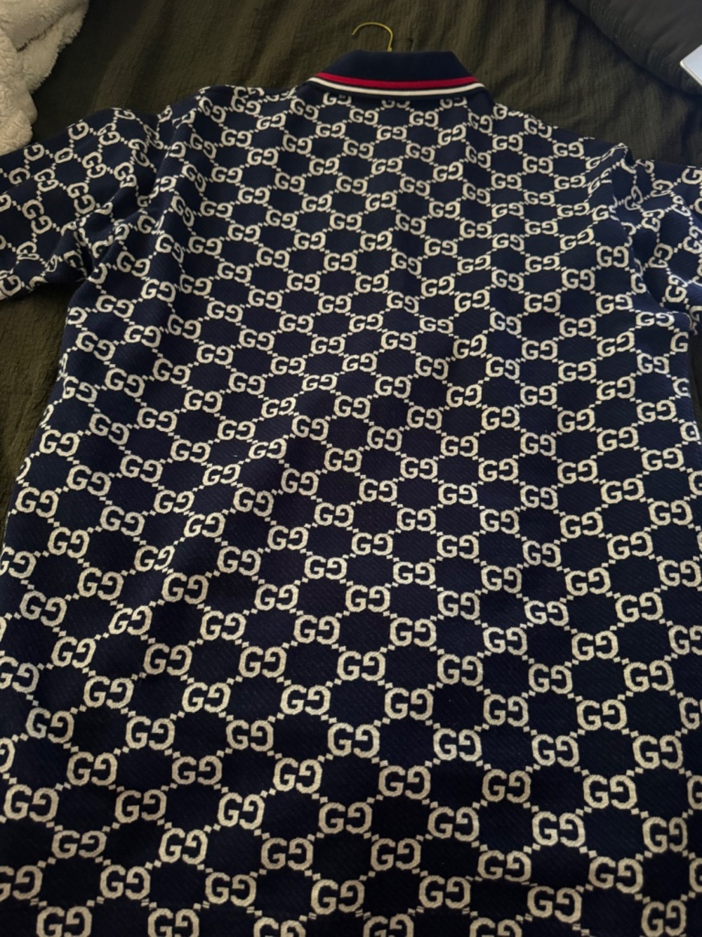 GG cotton jersey jacquard polo shirt - Picture 4 of 5